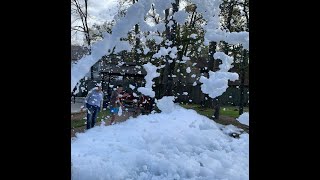 DIY Foam Cannon set-up - When you add enough foam solution then it works well.