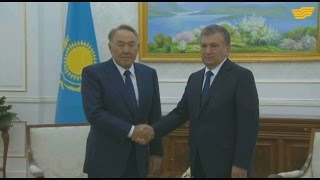 Елбасы Өзбекстан Президентінің міндетін уақытша атқарушы Ш.Мирзиеевпен кездесті