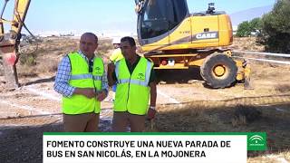 Fomento inicia las obras de la nueva parada de bus en San Nicolás.