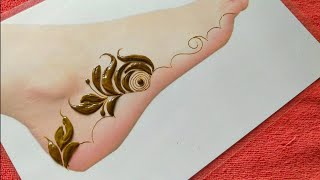 So beautiful lege Henna design||#sobeautiful #simplemehndi #easymehndi #mehndidesign #bridalmehndi