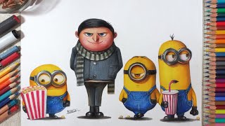 Drawing Minions: The Rise of Gru | Fame Art