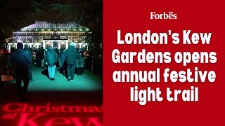 London's Kew Gardens opens annual festive light trail