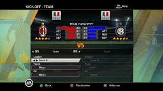 FIFA 11 (PS2) Gameplay - AC Milan vs Inter Milan