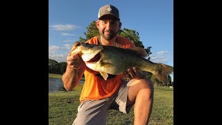 Gigantic Bass Caught on Chatter Bait! Mystery Lure Giveaway!