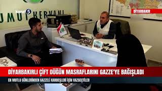 Diyarbakırlı Çift Düğün Masraflarını Gazze'ye Bağışladı