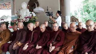 Pa Auk Sayadawgji and Sangha blessing in DMC Kathina 2019