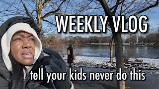 VLOG: you won't believe what happened at the park, snow days, family time