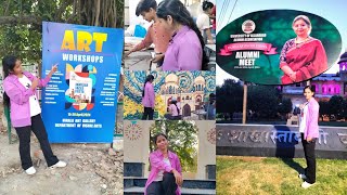 Art Workshops for Alumni Meet 2024 (University Of Allahabad)❤️||Shweta Shukla