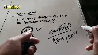 Elco 4,7uf sama 47 uf besaran mana? 4,7 uf apa bisa diganti dengan 47uf❓❓❓