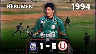 Alianza Atletico 1-5 Universitario | Año 1994 | Resumen | Goleada histórica en Sullana ⚽🎞