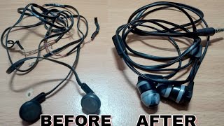 How to make New earphones from old | Earphones repairing