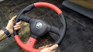 Ремонт и перетяжка руля Bmw E34.(Repair and hauling steering wheel Bmw E34)