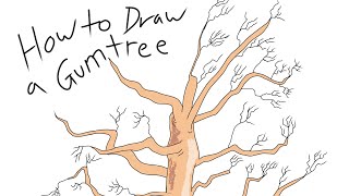 Drawing gumtrees in Procreate - Sketchy Live