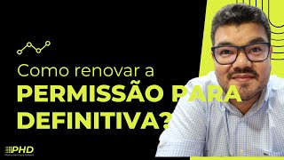 COMO RENOVAR A PERMISSÃO PARA CNH DEFINITIVA?