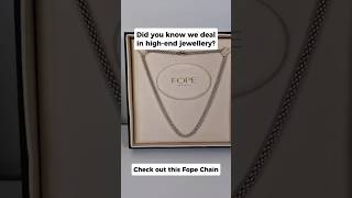 Luxurious 18ct White Gold Fope Chain Unboxing! 💎 #luxury #jewellery #gold #fashion