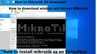 how to install mikrotik os on Virtualbox