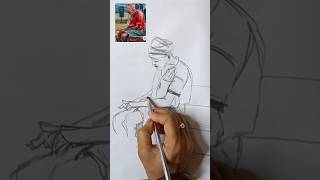 Line #drawing | Guess #art | #Rapid sketch  #artistic #shorts | Satisfying #short #oddlysatisfying