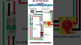 Wiring a Split AC System - Step by Step Guide | #Shorts