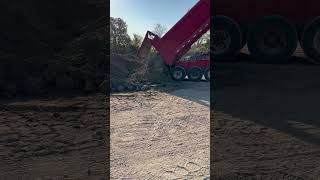 Dump Truck Dumping Load #heavyequipment #constructionequipment #truck #gravel  #dumptruck #aggregate