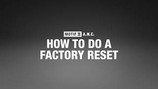 How To Perform A Factory Reset On Your Marshall Motif II ANC Earbud Headphones