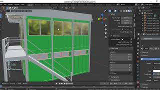 Blender Tutorial - Creating a modern container office in Blender 2.8.