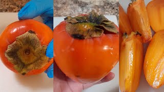 HOW MUCH YOU #LOVE PERSIMMON #ASMR CUTTING AND SLICING #YUMMY FRUIT