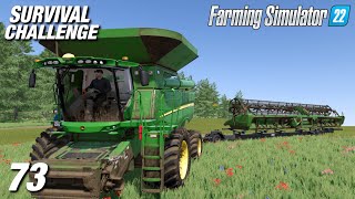 BIG SOYBEAN HARVEST! | Survival Challenge | Farming Simulator 22 - Ep73