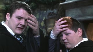 Harry & Ron fools Malfoy by turning into Crabbe & Goyle | Harry Potter and the Chamber of Secrets