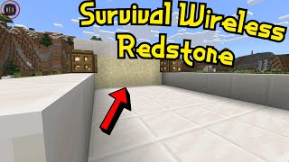 Easy Survival Wireless Redstone Door In Minecraft