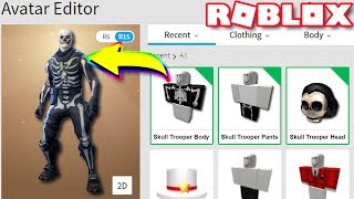 MAKING SKULL TROOPER A ROBLOX ACCOUNT!! *FORTNITE*