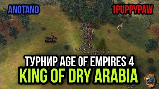 King of Dry Arabia! Четвертьфинал! Anotand vs 1puppypaw! Bo5! | AoE 4