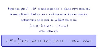 Área de un Polígono usando el Teorema de Green
