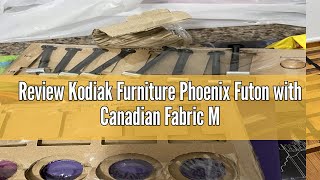 Review Kodiak Furniture Phoenix Futon with Canadian Fabric Mattress in Brown/Barbados