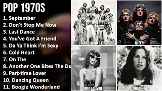 POP 1970s Mix - Earth, Wind & Fire, Queen, Donna Summer, Carole King - September, Don't Stop Me ...