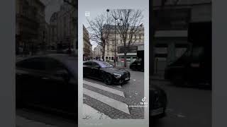 🖤🔥🚘 Black Mercedes AMG in Paris #mercedes#mercedesamg#amg#car#drive#paris#viral#tiktok