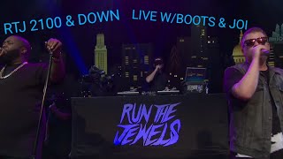 RUN THE JEWELS - 2100 [FT. BOOTS] & DOWN [FT. JOI] LIVE LYRICS ON SCREEN