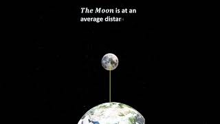 How far away is the moon from the Earth? #earth #moon #ytshort