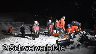 🚑🏥 2 Schwerverletzte bei Skidoo Absturz in Hainzenberg 🚠👮