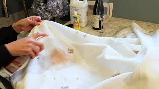 How To Clean A Tablecloth: Wine Stain