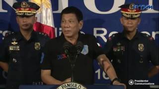 President Duterte Talk to Men Butuan City 10  06  2016