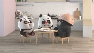 Bamboo Panda ❤️ Needs a Washing Machine | Funny Chinese Short Animation