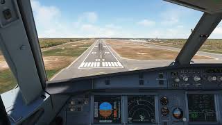 Landing into Sunny Mahon Airport RWY 01 (LEMH) | Fenix A321 CFM | MSFS