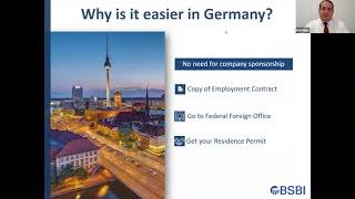 Inuni BSBI webinar on Study for Free in Germany