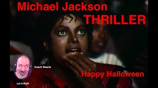 Coach Reacts: HALLOWEEN!   The Icon - Michael Jackson "Thriller"  the epic music video