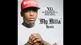 YG My Hitta Remix Ft Lil Wayne, Rich Homie Quan, Meek Mill & Nicki Minaj Clean