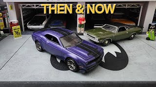 Then and Now Dodge Challengers. A 1970 & a 2019. #diecast