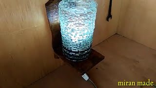 Cara Membuat Lampu Tidur Modern |Dari kaca bekas