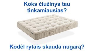 Kaip išsirinkti čiužinį? Nugaros skausmo priežastys?