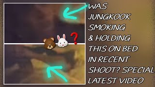 Leaked!😱💋Was Jungkook Smoking & Holding This On Bed In His Recent Shoot?(New)#taehyung#jungkook#bts