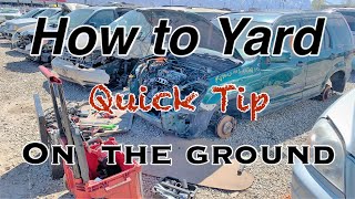 How to remove a transmission when the vehicle is on the ground